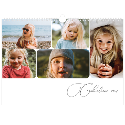 Calendario A3 horizontal — Fotos y caligrafía [portada]
