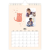 Calendario personalizado A5 — Gatos y garabatos [Abril]