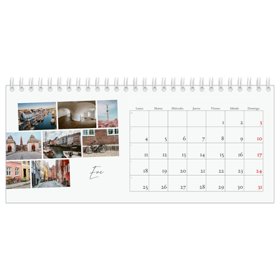 Calendarios de mesa — Descanso de la ciudad [Enero]