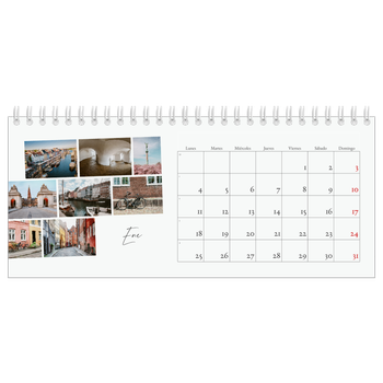 Calendario fotográfico de escritorio — Descanso de la ciudad