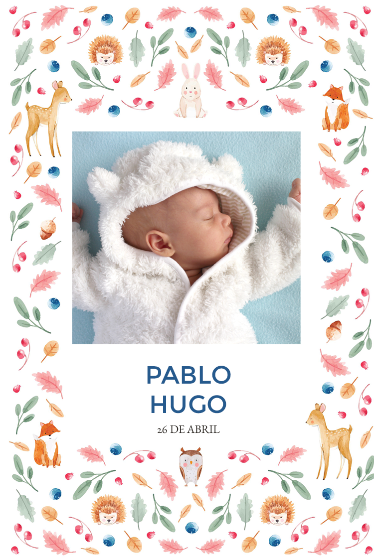 Invitaciones — Tapiz de animales del bosque