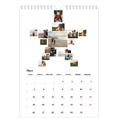 Calendario personalizado A4 — Formas de collage [portada]
