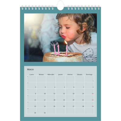 Calendario personalizado A4 — Colorea mi mundo [Marzo]