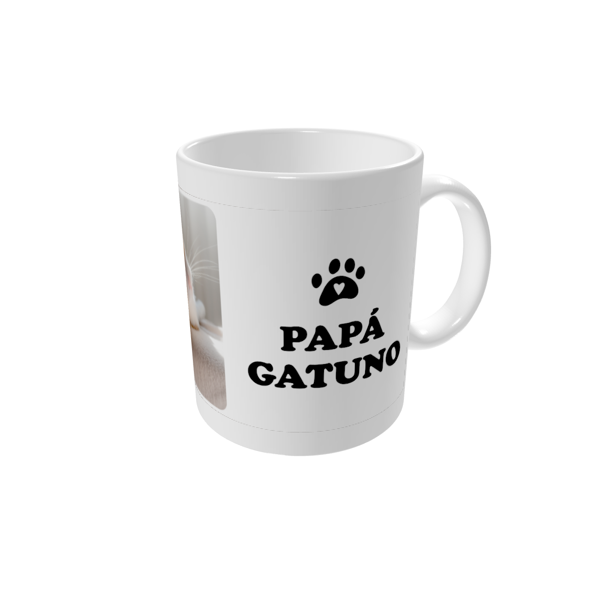 Tazas personalizadas — Papá gatuno - blanco