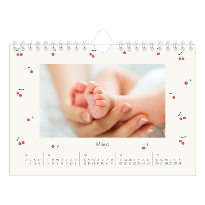 Calendario personalizado A5 — Pequeñas cerezas [portada]