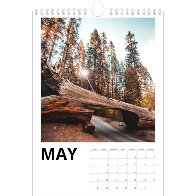 Calendario personalizado A4 — White space [portada]
