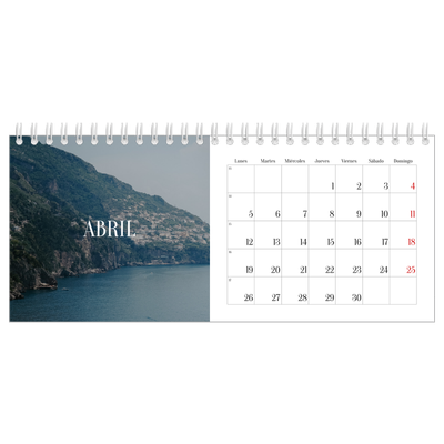 Calendarios de mesa — Escapada infinita [Abril]