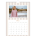 Calendario personalizado A4 — Letras y rayas [Febrero]