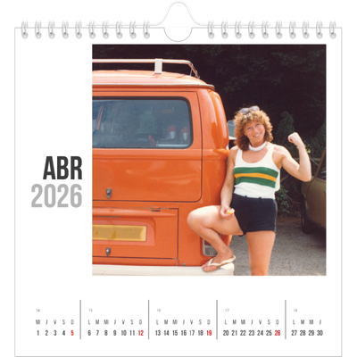 Calendarios Cuadrados — Texto abreviado [Abril]