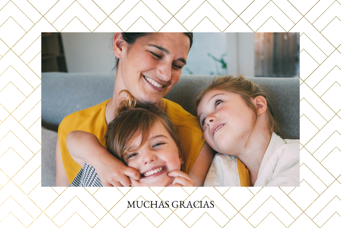 Tarjetas de agradecimiento — Patrón déco