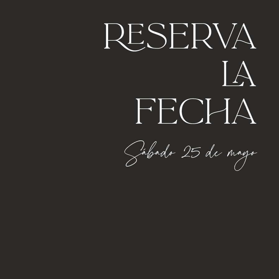 Save the date — Tipografía elegante