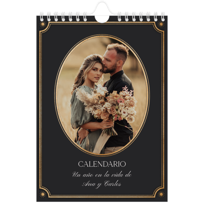 Calendario personalizado A5 — Clásico vintage [portada]