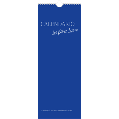 Calendario de cocina  — Clásico cobalto [portada]