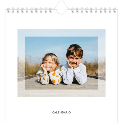 Calendarios Cuadrados — Marco transparente [portada]