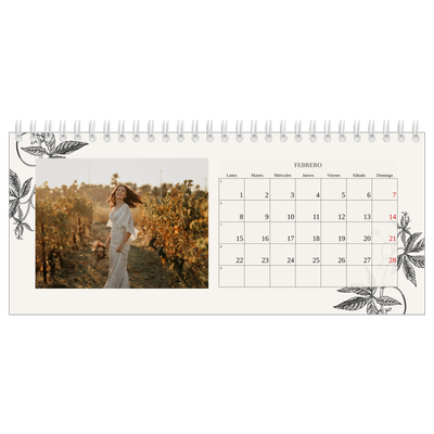 Calendarios de mesa — Tinta y hiedra [Febrero]