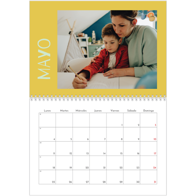 Calendario personalizado doble A4 — Divertido y colorido [portada]