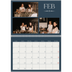 Calendario personalizado doble A4 — Pizarra y caligrafía [Febrero]