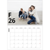 Calendario personalizado doble A4 — Estilo de letra [Febrero]