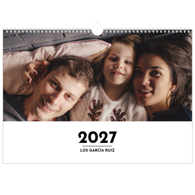 Calendario A3 horizontal — Letra destacada [portada]