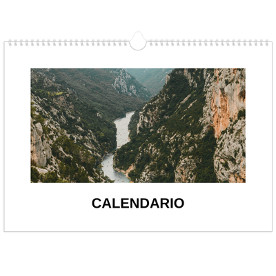 Calendario A3 horizontal — Foto simple [portada]