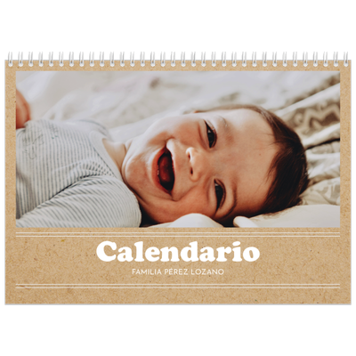 Calendario personalizado doble A4 — Editorial de este año [portada]