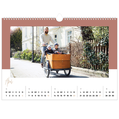 Calendario A3 horizontal — Marcos de la tierra [Abril]
