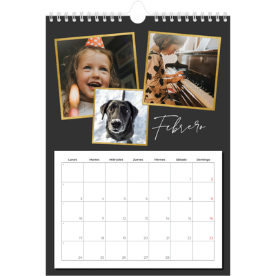Calendario personalizado A4 — Tantos recuerdos [Febrero]