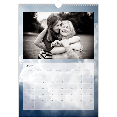 Calendarios A3 — Paisaje de nubes [Marzo]