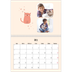 Calendario personalizado doble A4 — Gatos y garabatos [Abril]
