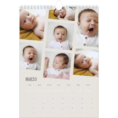 Calendario personalizado A4 — Recuerdos en movimiento [Marzo]