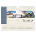 Calendario A4 horizontal — Lugares del mundo [Enero]