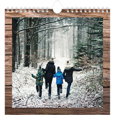 Calendarios Cuadrados — Madera [portada]