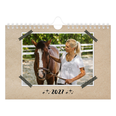 Calendario personalizado A5 — Cinta adhesiva craft [portada]
