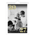 Calendario personalizado A5 — Números grandes de purpurina [portada]
