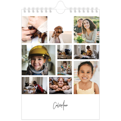 Calendario personalizado A5 — Disposición de fotos [portada]