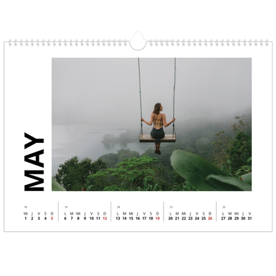 Calendario A3 horizontal — White space [portada]