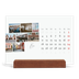 Calendario de mesa con base de madera - apaisado  — Descanso de la ciudad [Enero]