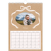 Calendario personalizado A4 — Papel kraft y lazo [Febrero]