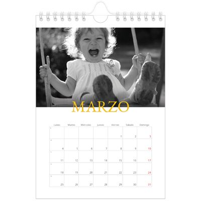 Calendario personalizado A5 — Estilo Heritage [Marzo]