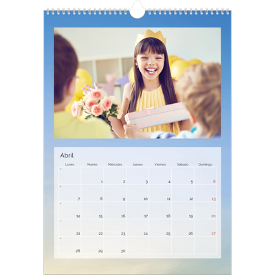 Calendarios A3 — Paisaje de nubes [Abril]
