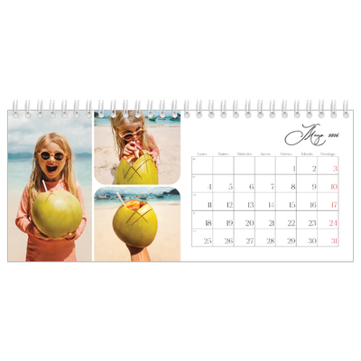 Calendarios de mesa — Fotos y caligrafía [portada]