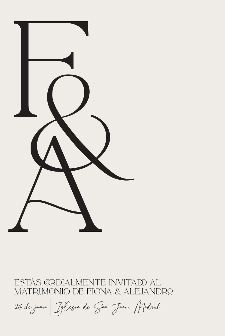 Invitaciones — Romance moderno