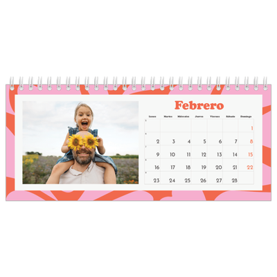 Calendarios de mesa — Juego de patrones [Febrero]