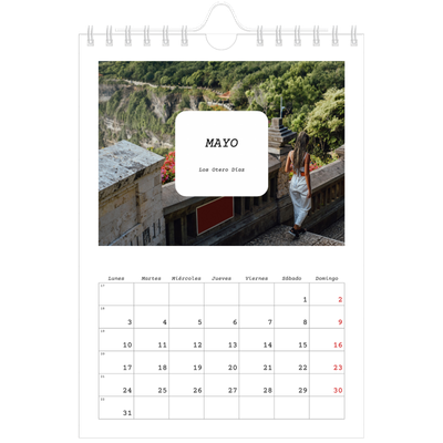 Calendario personalizado A5 — La historia completa [Mayo]