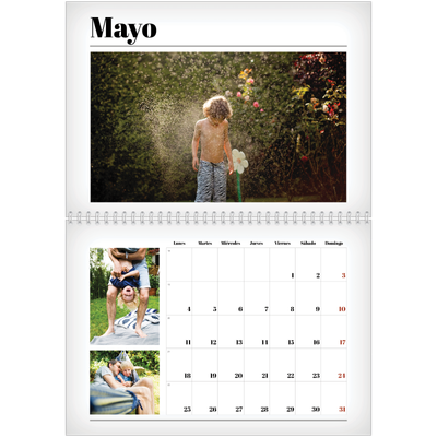 Calendario personalizado doble A4 — Recién salido del horno [portada]