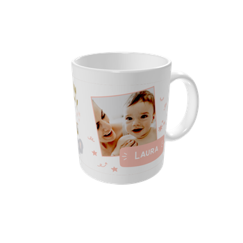 Tazas personalizadas — Mi primer año - rosa