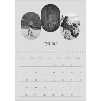 Calendario personalizado A4 doble — Ruta de aventuras
