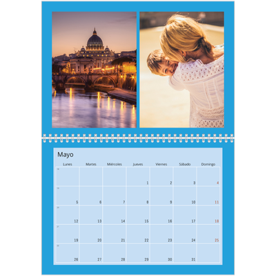 Calendario personalizado doble A4 — Brillante y llamativo [portada]