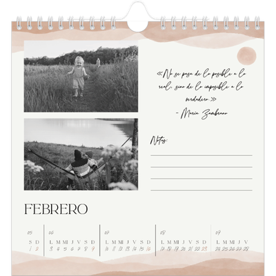 Calendarios Cuadrados — Citas que inspiran [Febrero]