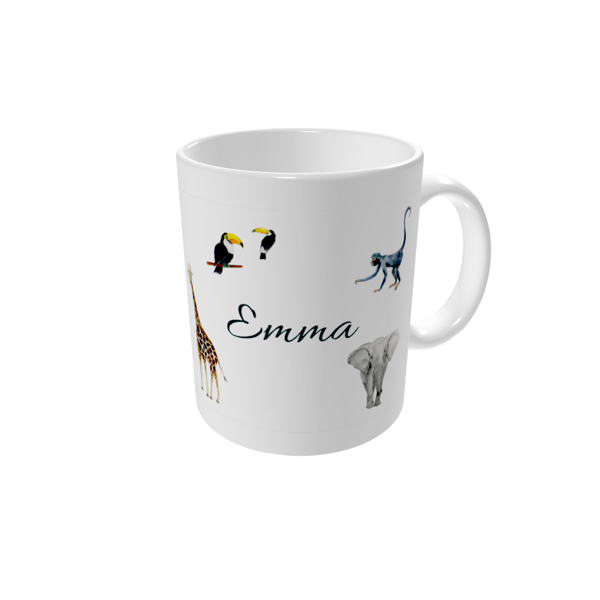 Tazas personalizadas — Animales de acuarela